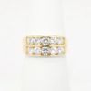 Picture of 18k Yellow Gold Double Row Diamond Ring