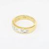 Picture of 18k Yellow Gold, Square & Baguette Cut Diamond Ring