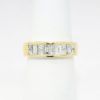 Picture of 18k Yellow Gold, Square & Baguette Cut Diamond Ring