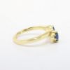 Picture of 14k Yellow Gold, Blue Sapphire & Diamond Ring Enhancer