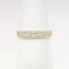 Picture of 14k Yellow Gold, Baguette & Round Brilliant Cut Diamond Wedding Band