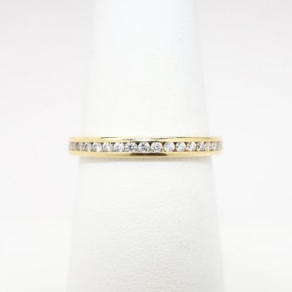 Picture of 14k Yellow Gold & Diamond Eternity Wedding Band