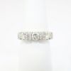 Picture of 14k White Gold & 1.00 Diamond Triple Stone Wedding Band