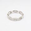 Picture of 18k White Gold & Diamond Woven Wedding Band