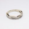 Picture of 14k White Gold & Diamond Twisted Wedding Band