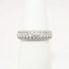 Picture of Domed 14k White Gold & Pavé Set Diamond Ring