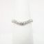 Picture of 14k White Gold & Double Rowed Diamond Contoured Wedding Band