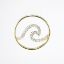 Picture of 14k Yellow Gold & Diamond Wave Pendant