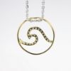 Picture of 14k Yellow Gold & Diamond Wave Pendant