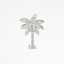 Picture of 14k White Gold & Diamond Palm Tree Pendant