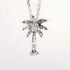 Picture of 14k White Gold & Diamond Palm Tree Pendant