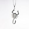 Picture of 14k White Gold & Diamond Scorpion Pendant