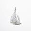 Picture of 14k White Gold & Diamond Sailboat Pendant