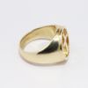 Picture of 14k Yellow Gold & Diamond Solitaire Cross Signet Style Ring