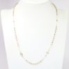 Picture of 14k Tri-Colored Gold Faceted Bead Rosary Inspired Necklace