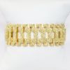 Picture of Men's 18k Yellow Gold Fancy Textured Link Bracelet 