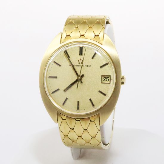 Picture of Vintage Eterna-Matic 18k Yellow Gold Water Resistant Watch