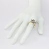 Picture of 14k Two-Tone Gold Flower Statement Ring