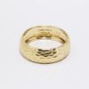 Picture of 14k Yellow Gold Diamond-Cut Textured Wedding Band