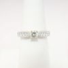 Picture of 18k White Gold Diamond Engagement Ring with Side Mounted Diamond Accents