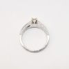 Picture of 18k White Gold Diamond Engagement Ring with Side Mounted Diamond Accents