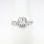 Picture of 14k White Gold & Square Cushion Cut Diamond Bridal Ring Set