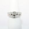 Picture of 14k White Gold & Square Cut Diamond Bridal Ring Set