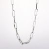 Picture of 14k White Gold Paperclip Chain Necklace