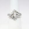 Picture of 14k White Gold & Marquise Cut Diamond Bridal Ring Set