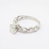 Picture of 14k White Gold & Round Brilliant Cut Diamond Bridal Ring Set with Woven Bands