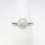 Picture of Vera Wang 14k White Gold & Diamond Solitaire with Halo Bridal Ring Set