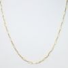 Picture of 14k Yellow Gold Delicate Paperclip Chain Necklace