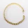 Picture of 14k Yellow Gold Herringbone Patterned Link Bracelet