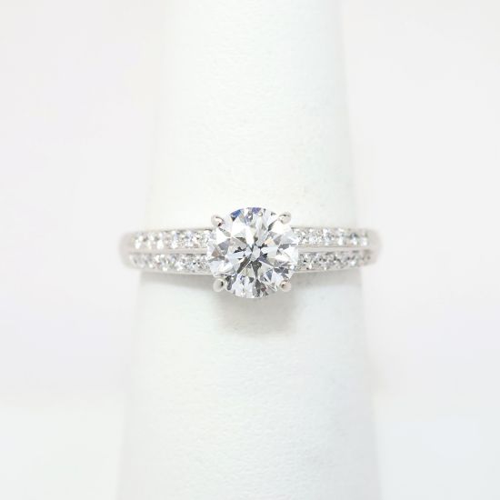 Picture of 14k White Gold & GIA Certified Diamond Solitaire Ring