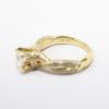 Picture of 14k Yellow Gold Diamond Solitaire Ring with Woven Band