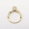 Picture of 14k Yellow Gold Diamond Solitaire Ring with Woven Band