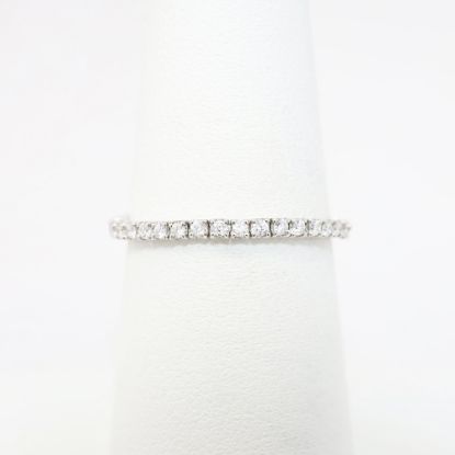 Picture of 14k White Gold & Diamond Flexible Wedding Band