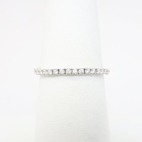 Picture of 14k White Gold & Diamond Flexible Wedding Band