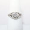 Picture of Antique Art Deco Era 14k White Gold Filigree & Diamond Engagement Ring