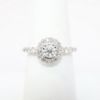 Picture of 14k White Gold & Old European Cut Diamond Halo Engagement Ring