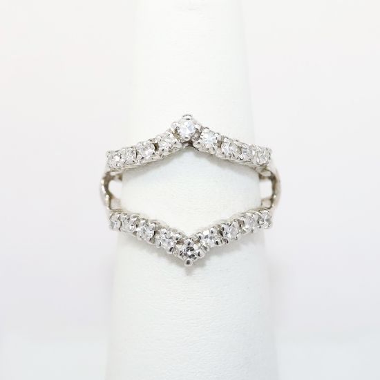 Picture of 14k White Gold & Diamond Insert Ring Enhancer