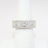 Picture of 14k White Gold & 4.00ct Diamond Cluster Eternity Ring