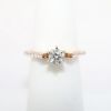 Picture of 14k Rose Gold & Round Brilliant Cut Diamond Engagement Ring