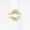 Picture of 14k Yellow Gold & Baguette Cut Diamonds Insert Ring Enhancer