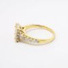 Picture of 18k Yellow Gold & Square Cut Diamond Engagement Ring with Halo 