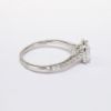 Picture of 14k White Gold & GIA Certified Square Cushion Cut Diamond Ring with Halo Mounting