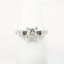 Picture of Platinum & Square Cut Diamond Solitaire Engagement Ring