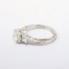 Picture of Platinum & Round Brilliant Cut Diamond Engagement Ring with Halo Mounting