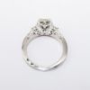 Picture of Platinum & Round Brilliant Cut Diamond Engagement Ring with Halo Mounting