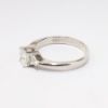 Picture of 18k White Gold & Square Cut Diamond Ring with Trillion Cut Diamond Accents